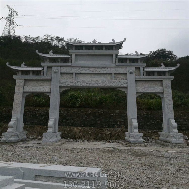 廣場(chǎng)園林鄉村古建大型石雕石牌坊雕塑