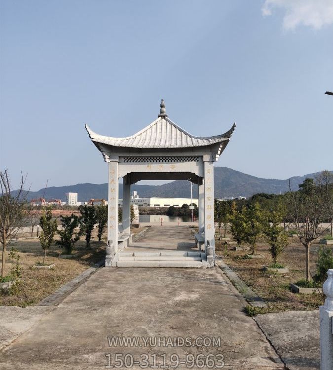 青石大理石石雕戶(hù)外公園景觀(guān)涼亭雕塑