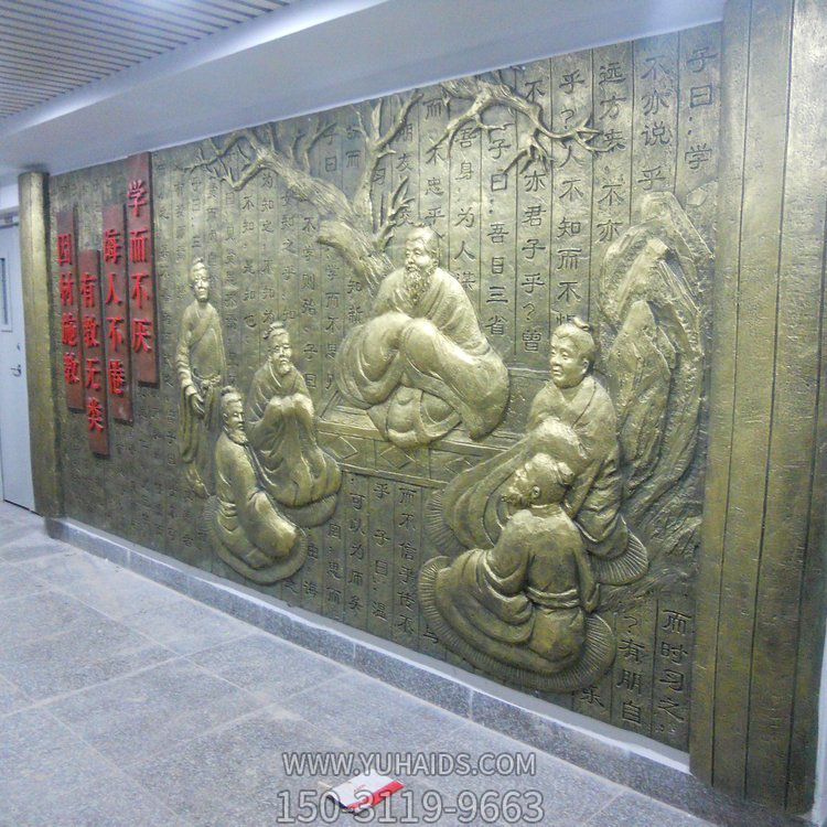 寺廟玻璃鋼銅鑄浮雕壁畫(huà)雕塑擺件