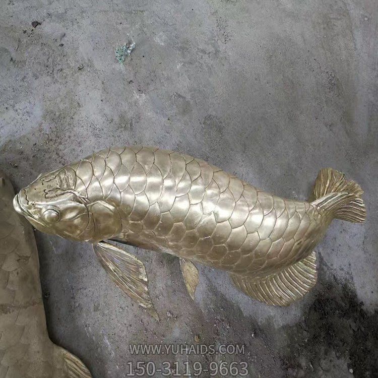 不銹鋼水景噴泉景觀(guān)金龍魚(yú)擺件雕塑