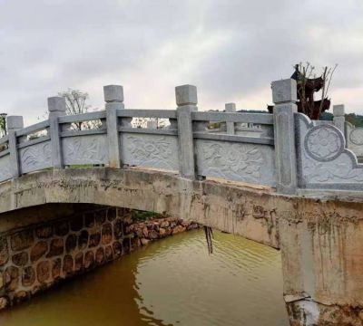 戶外河道大理石石雕浮雕圍欄擺件