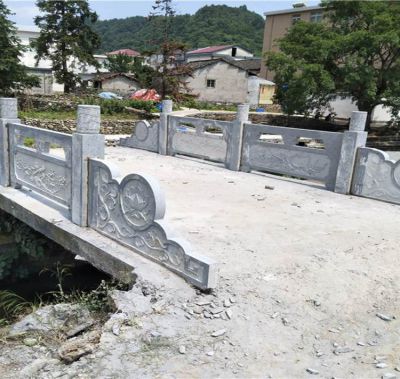 農村鄉道大理石石雕戶(hù)外園林景觀(guān)圍欄雕塑