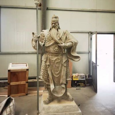 寺廟大型銅雕武財(cái)神雕塑擺件