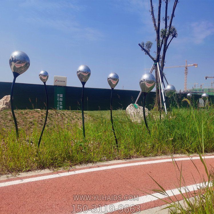 戶(hù)外公園路邊不銹鋼創(chuàng  )意氣球雕塑