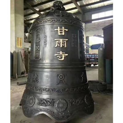 鑄鐵防舊長(cháng)鳴鐘景點(diǎn)寺院祈福掛鐘擺件