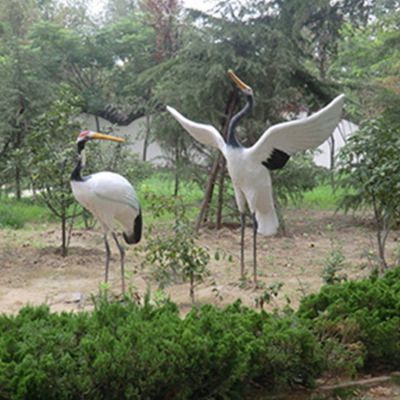 公園景區(qū)玻璃鋼仿真動物仙鶴